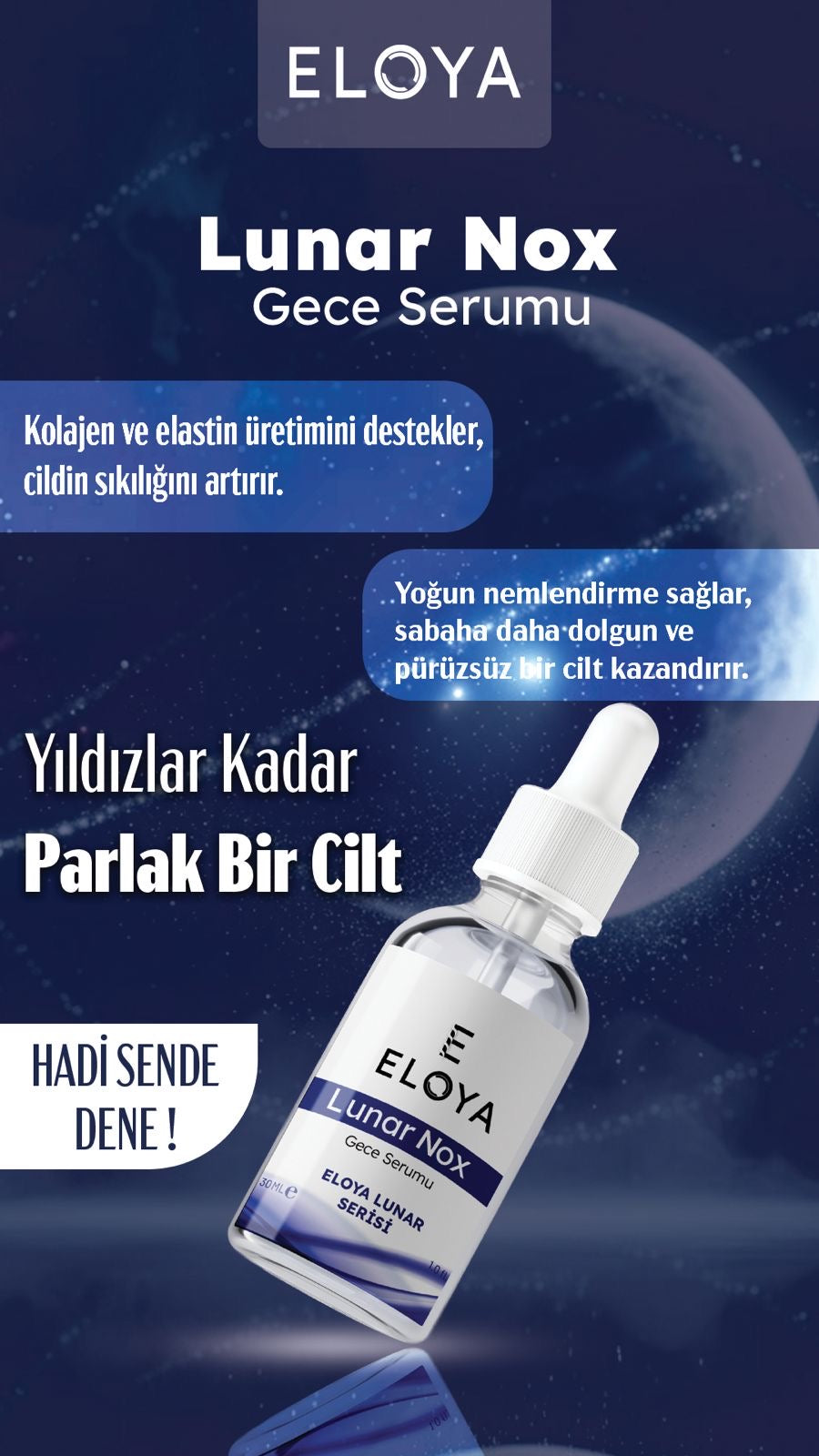 Eloya Lunar Nox Gece Serumu - Botoks Benzeri Etkili, Kırışıklık Karşıtı