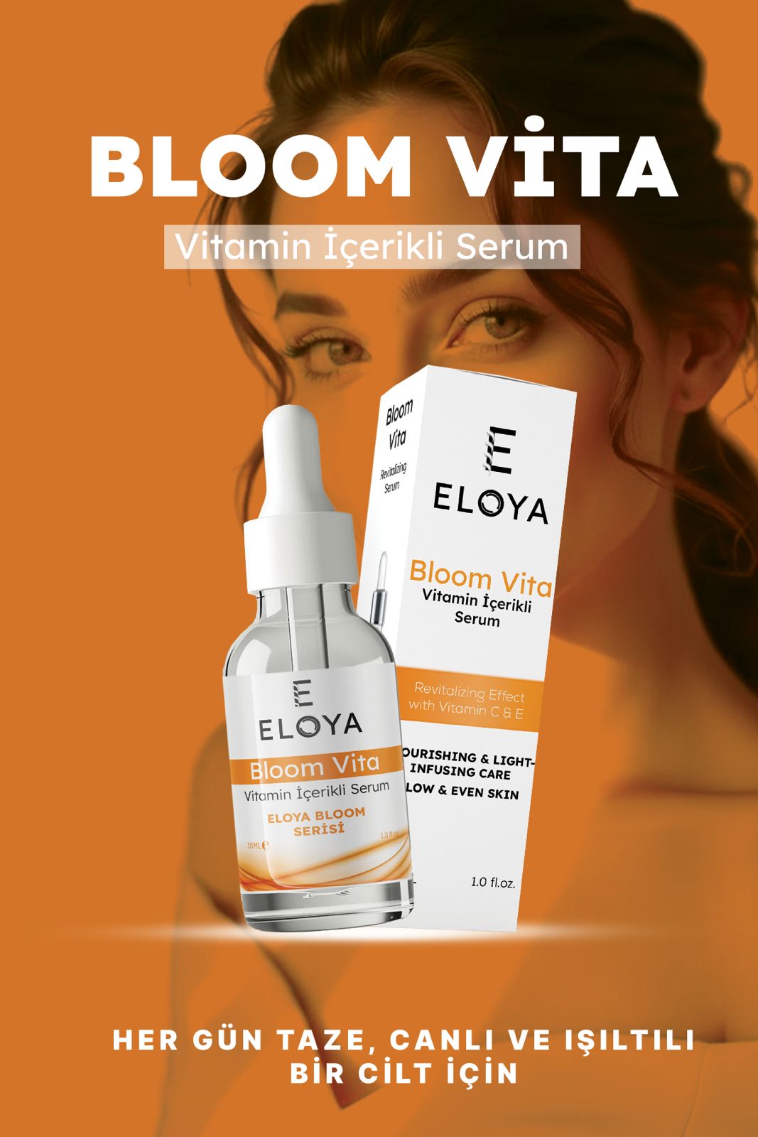 Eloya Bloom Vita Vitamin Serum – C, B5 & E Vitaminli, Cilt Işıltısı ve Canlandırıcı Bakım