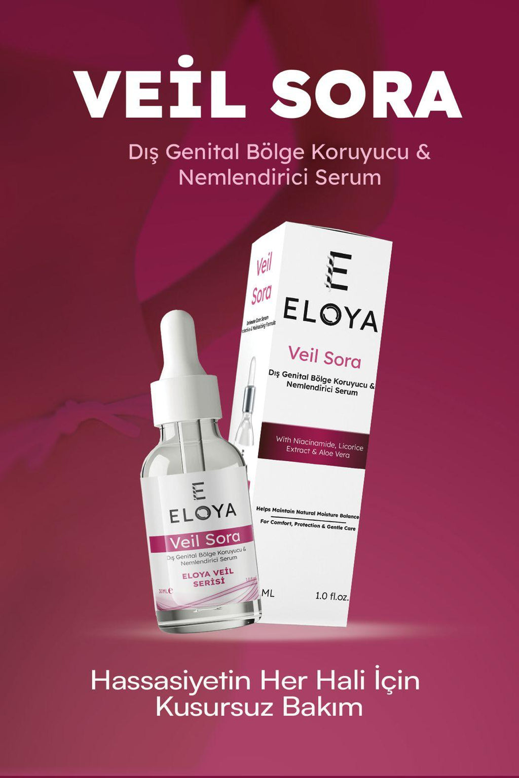Eloya Veil Sora Genital Bölge Serumu – Hassas Bölgeler İçin Koruyucu & Nemlendirici Bakım